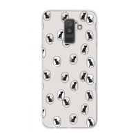 Miauw: Samsung Galaxy A6 Plus (2018) Transparant Hoesje