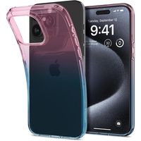 iPhone 15 Pro Spigen Liquid Crystal TPU Case - Roze