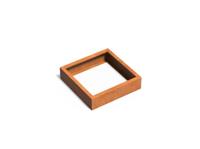 Cortenstaal plantenbak CARREZ zonder bodem 80x80x20cm.