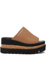 Stella McCartney sandales Sneakelyse 80 mm à plateforme - Marron - thumbnail