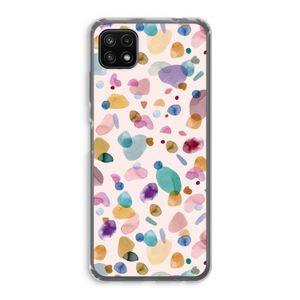 Terrazzo Memphis Pink: Samsung Galaxy A22 5G Transparant Hoesje