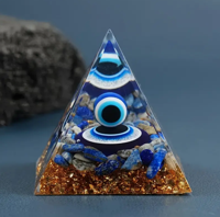 Orgoniet Piramide Lapis Lazuli Boze Oog - Spiritualiteit - Spiritueelboek.nl