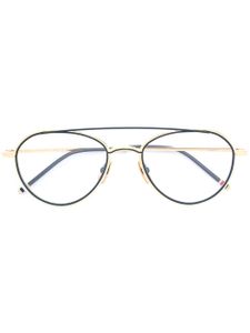 Thom Browne Eyewear lunettes de vue Pilot Type 20 Extra Special 40mm - Bleu