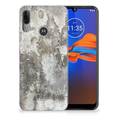 Motorola Moto E6 Plus | TPU | Siliconen hoesje | Beton Print
