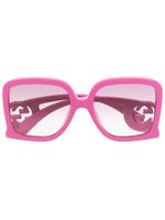 Gucci Eyewear lunettes de soleil oversize Chaise-Lounge - Rose