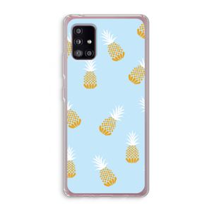 Ananasjes: Samsung Galaxy A51 5G Transparant Hoesje