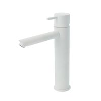Wastafelmengkraan Hotbath Cobber 1-hendel Recht 21.6 cm Mat Wit