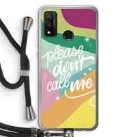 Don't call: Huawei P Smart (2020) Transparant Hoesje met koord