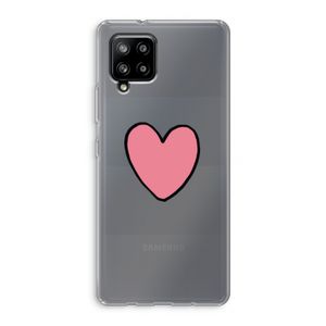 Hartje: Samsung Galaxy A42 5G Transparant Hoesje