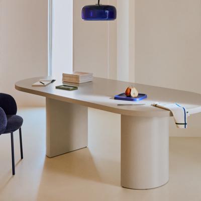 Kave Home Ovale Eettafel 'Nealy' 200 x 100cm, kleur Ecru