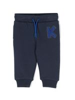 Kenzo Kids legging à logo brodé - Bleu - thumbnail