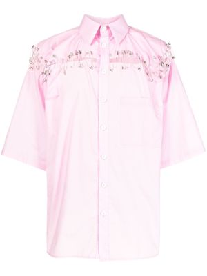 Natasha Zinko chemise à détail d'épingle - Rose