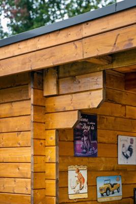 Blokhut - Tuinhuis Diederick | 28 mm | vuren Red Class Wood geïmpregneerd