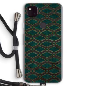 Moroccan tiles: Pixel 4a 5G Transparant Hoesje met koord