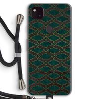 Moroccan tiles: Pixel 4a 5G Transparant Hoesje met koord