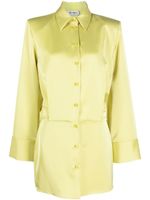 The Attico robe-chemise à simple boutonnage - Vert