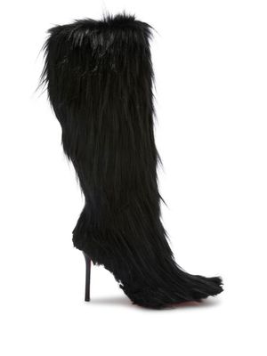 Heron Preston bottes en cuir artificiel à talon aiguille 100 mm - Noir