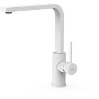 Keukenkraan Tres Top | Opbouw | 360° Draaibaar | Mengkraan | 1-hendel | Rond | Wit mat - thumbnail