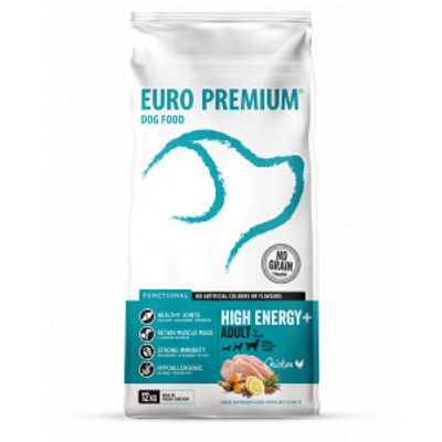 Euro Premium Grainfree Adult High Energy+ Chicken & Potato hondenvoer 12 kg