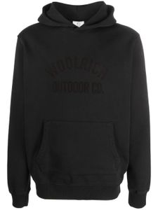 Woolrich hoodie en coton à logo en relief - Noir