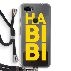 Habibi Majorelle : Pixel 3a Transparant Hoesje met koord