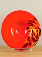 Schaal glas rood/oranje A011 Schaal glas rood/oranje A011
