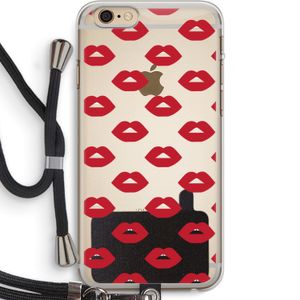 Lips: iPhone 6 PLUS / 6S PLUS Transparant Hoesje met koord
