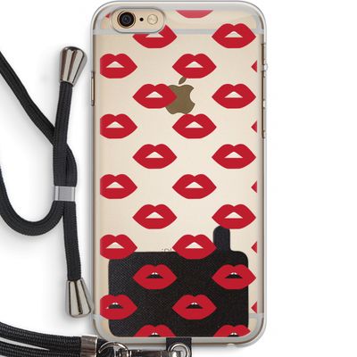 Lips: iPhone 6 PLUS / 6S PLUS Transparant Hoesje met koord