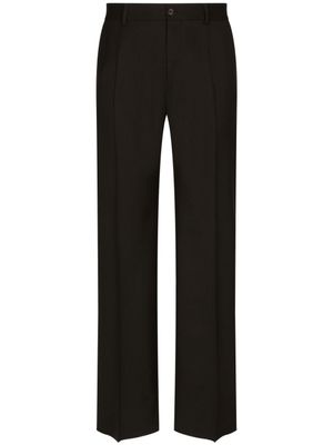 Dolce & Gabbana pantalon de costume à plis marqués - Noir