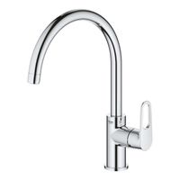 GROHE BauFlow Keukenkraan - hoog - draaibare uitloop - chroom 31538001