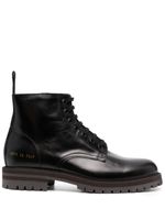 Common Projects bottines à motif numéros - Marron