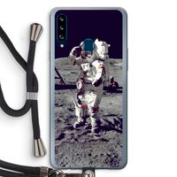 Spaceman: Samsung Galaxy A20s Transparant Hoesje met koord