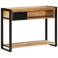 Wandtafel 100x35x75 cm massief ruw mangohout Wandtafel 100x35x75 cm massief ruw mangohout