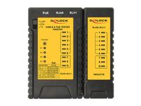 DeLOCK Kabeltester RJ45 / RJ12 / PoE kabeltester - thumbnail