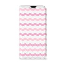 iPhone 13 Mini | Hoesje met Magneet | Waves Roze