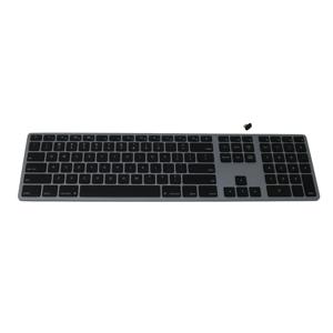 Matias Draadloos USB-C Aluminium Toetsenbord voor Mac Duits QWERTZ Space Gray