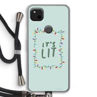 It's Lit: Pixel 4a Transparant Hoesje met koord
