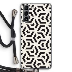 Crazy pattern: Samsung Galaxy S21 Transparant Hoesje met koord