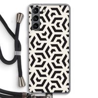 Crazy pattern: Samsung Galaxy S21 Transparant Hoesje met koord