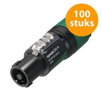 Neutrik NL4FXX-W-S 4-polige speakON plug klein (100 stuks)
