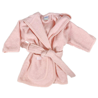 Badjas met naam - Soft Pink - 1 - 2 jaar