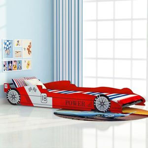 Kinderbed raceauto rood 90x200 cm