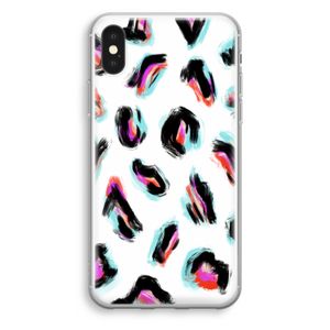 Cheetah color: iPhone XS Transparant Hoesje