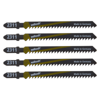 Wolfcraft Decoupeerzaagblad | HCS | L=100mm | T-Schaft | 5 stuks - 2361000 Wolfcraft Decoupeerzaagblad | HCS | L=100mm | T-Schaft | 5 stuks - 2361000