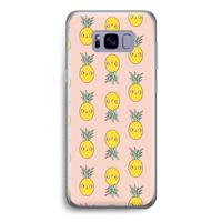 Ananas: Samsung Galaxy S8 Transparant Hoesje - thumbnail