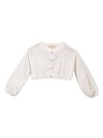 Tutu Du Monde cardigan à ornements en cristal - Blanc