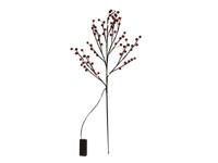 Kunsttak &apos;frosted berry&apos; 20LED 75cm