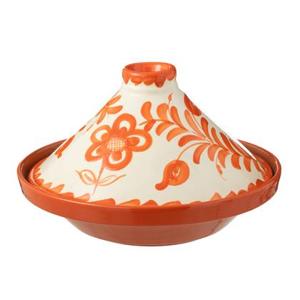 J-Line Tagine Granada Ceramic White|Orange