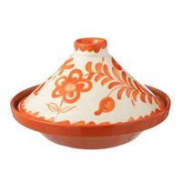 J-Line Tagine Granada Ceramic White|Orange - thumbnail