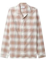 RHUDE chemise à logo brodé - Marron